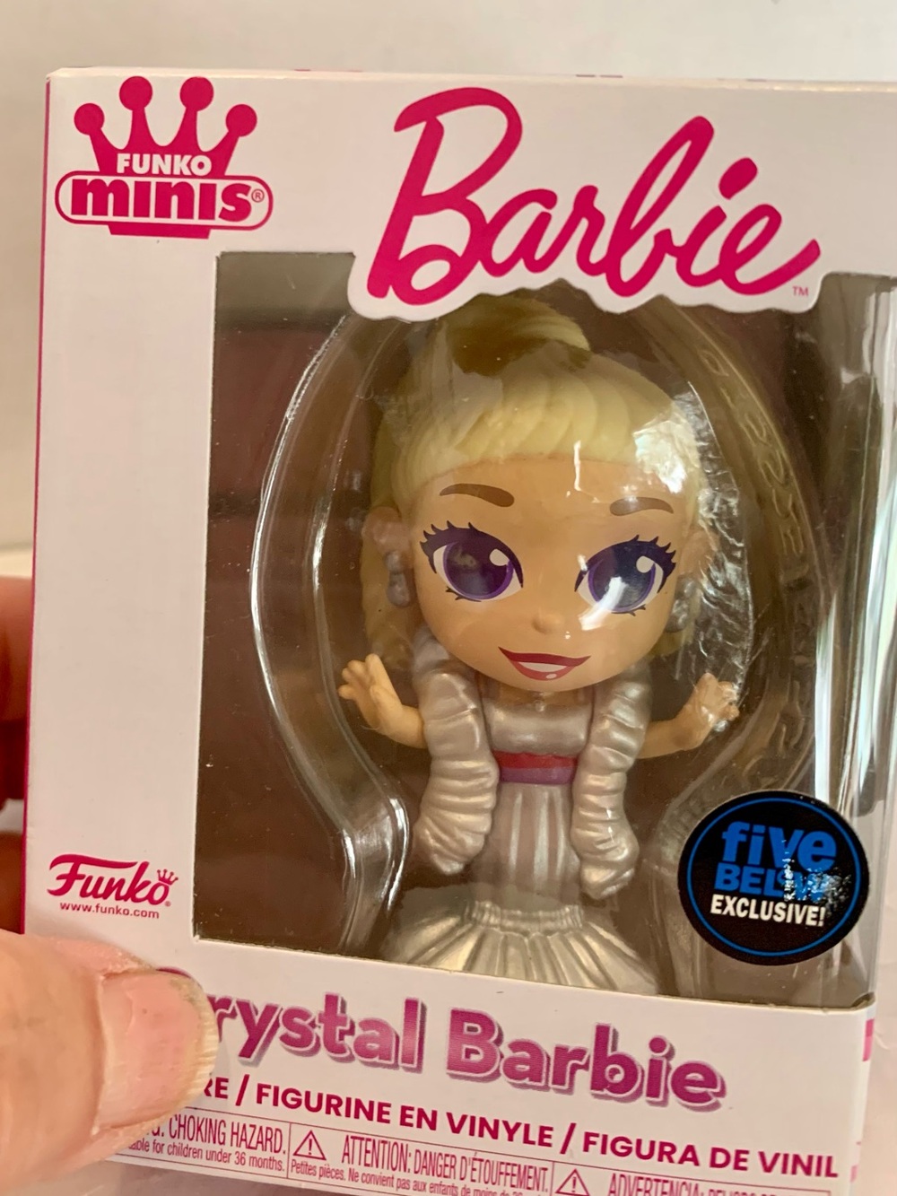 Funko Minis Barbie Crystal Barbie Figure - White & Pink